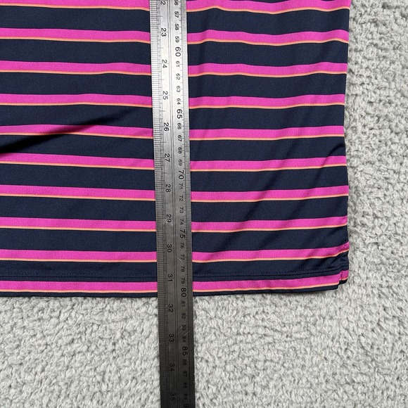 RLX Ralph Lauren Polo Shirt Mens XL‎ Striped Blue Pink White Short Sleeve Golf - Picture 5 of 7